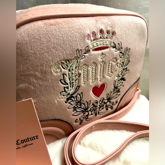 NEW Juicy Couture Pink Diamond Heritage Crossbody Bag - Picture 2 of 7